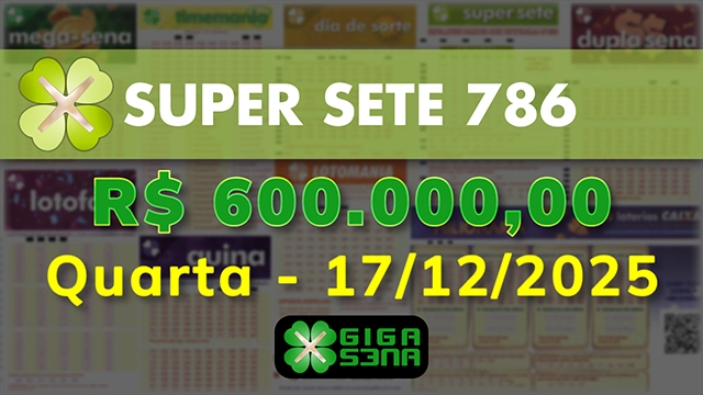Sorteio da Super Sete 786
