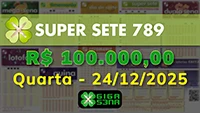 Sorteio da Super Sete 789