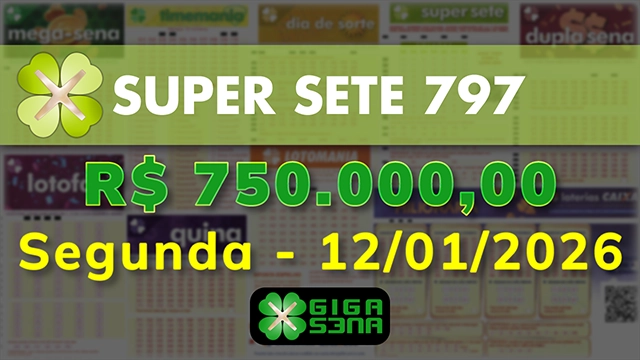 Sorteio da Super Sete 797