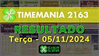 Resultado da Timemania 2163