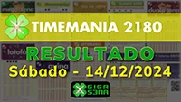 Resultado da Timemania 2180