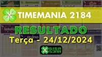 Resultado da Timemania 2184