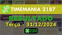 Resultado da Timemania 2187