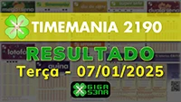 Resultado da Timemania 2190