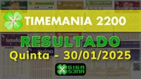 Resultado da Timemania 2200