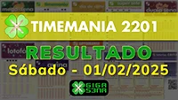 Resultado da Timemania 2201