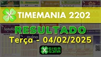 Resultado da Timemania 2202