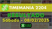 Resultado da Timemania 2204