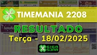 Resultado da Timemania 2208