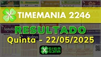 Resultado da Timemania 2246