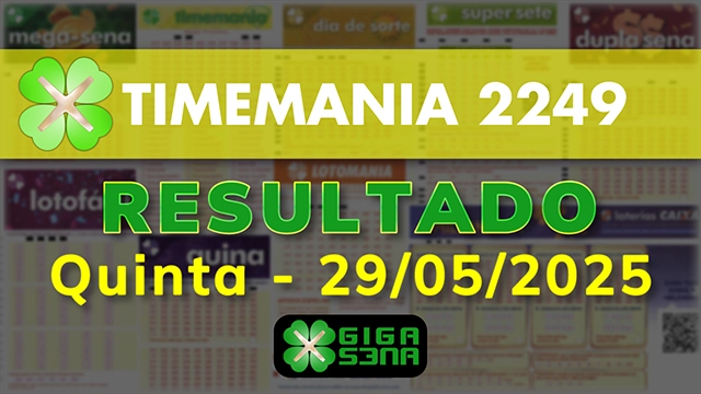 Resultado da Timemania 2249