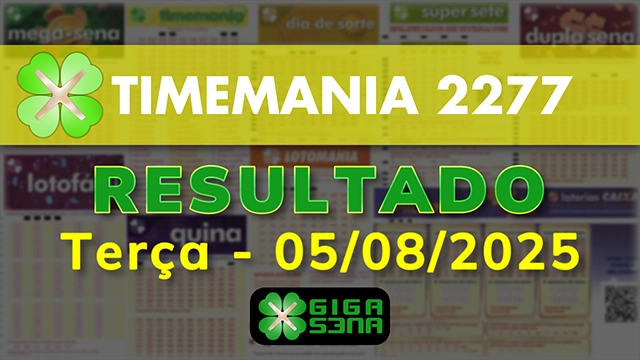Resultado da Timemania 2277