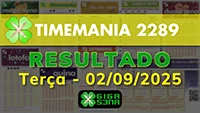 Resultado da Timemania 2289