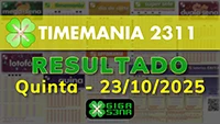 Resultado da Timemania 2311