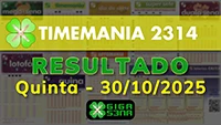 Resultado da Timemania 2314