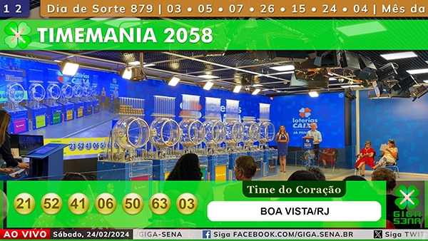 Sorteio da Timemania 2058 - Foto: Reprodução / Caixa