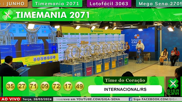 Sorteio da Timemania 2071 - Foto: Reprodução / Caixa