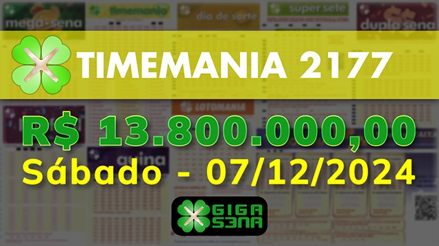 Sorteio da Timemania 2177