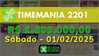 Sorteio da Timemania 2201