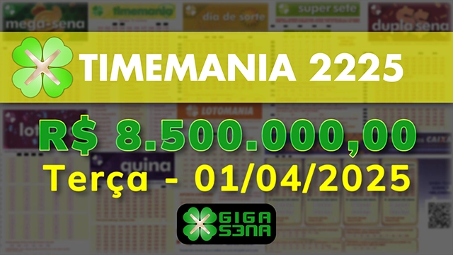 Sorteio da Timemania 2225