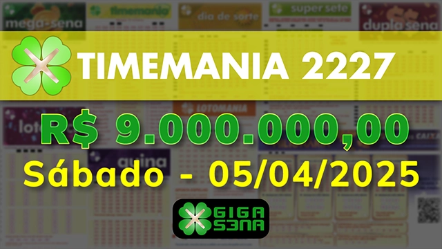 Sorteio da Timemania 2227