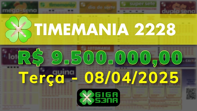 Sorteio da Timemania 2228