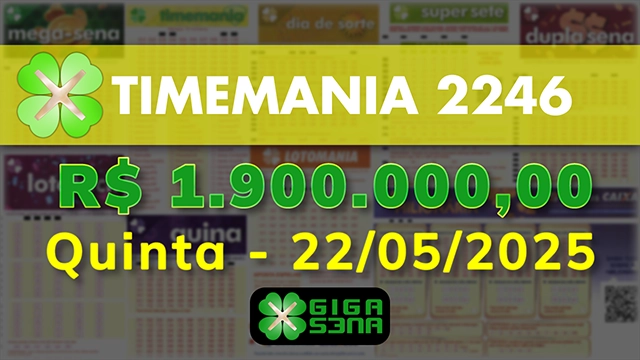 Sorteio da Timemania 2246