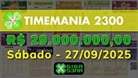 Sorteio da Timemania 2300