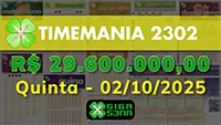 Sorteio da Timemania 2302